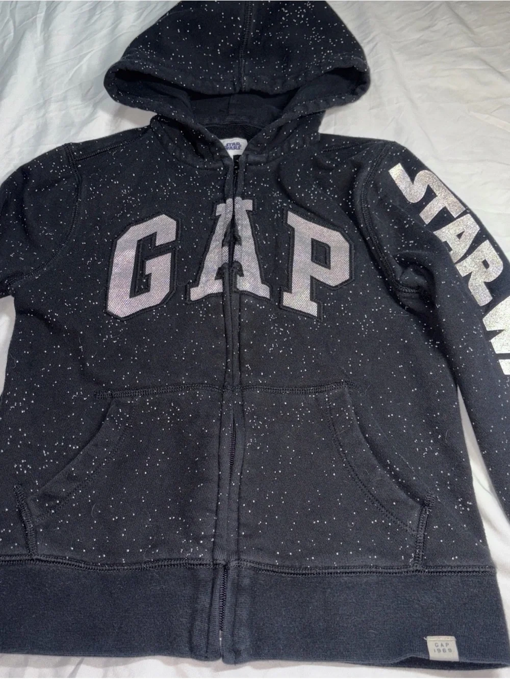 Kids Gap Logo Star Wars Full-Zip Hooded Sweatshirt, Hoodie, Size: Medium